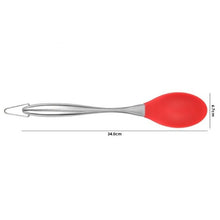 Load image into Gallery viewer, 1Pc Kitchen Utensils Cooking Non-stick Silicone Cookware Spatula Colander Cooking Utensils with Stainless Steel Handle Red