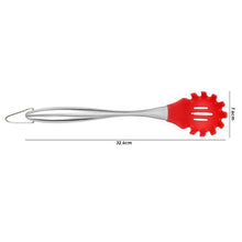 Load image into Gallery viewer, 1Pc Kitchen Utensils Cooking Non-stick Silicone Cookware Spatula Colander Cooking Utensils with Stainless Steel Handle Red