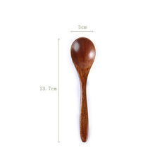 Load image into Gallery viewer, Wooden Spoon Bamboo Cooking Utensil Soup Teaspoon Catering Honey Spoon Multi-spec Coffee Spoon Tableware Kicthen Tools