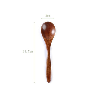 Wooden Spoon Bamboo Cooking Utensil Soup Teaspoon Catering Honey Spoon Multi-spec Coffee Spoon Tableware Kicthen Tools