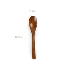 Load image into Gallery viewer, Wooden Spoon Bamboo Cooking Utensil Soup Teaspoon Catering Honey Spoon Multi-spec Coffee Spoon Tableware Kicthen Tools