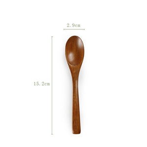 Wooden Spoon Bamboo Cooking Utensil Soup Teaspoon Catering Honey Spoon Multi-spec Coffee Spoon Tableware Kicthen Tools