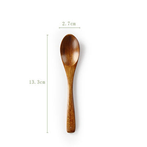 Wooden Spoon Bamboo Cooking Utensil Soup Teaspoon Catering Honey Spoon Multi-spec Coffee Spoon Tableware Kicthen Tools