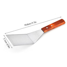 Load image into Gallery viewer, Steak Shovel and Pie Pizza Spatula Stainless Steel Metal Spatula Wooden Handle Frying Shovel Cooking Kitchen Utensils